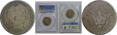 1896-S 25C Barber Quarter PCGS AG-3