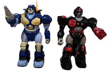 Hap-P-Kid M.A.R.S. mars 7" Walking Cyber Bot Robots Lights up THEY WORKS GREAT