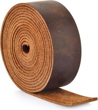 Leather Strap 1 Inches Wide Flat Leather Strips Genuine Full Grain Cowhide Oil