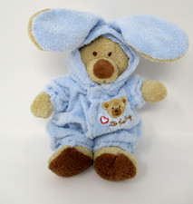 Ty Pluffies 2004 Love to Baby PJ Bear Blue Removable Pajamas 8"