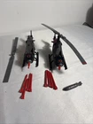 GI Joe Cobra FANG Helicopter 1983 Vehicle Lot Of 2 For Parts Or Repair