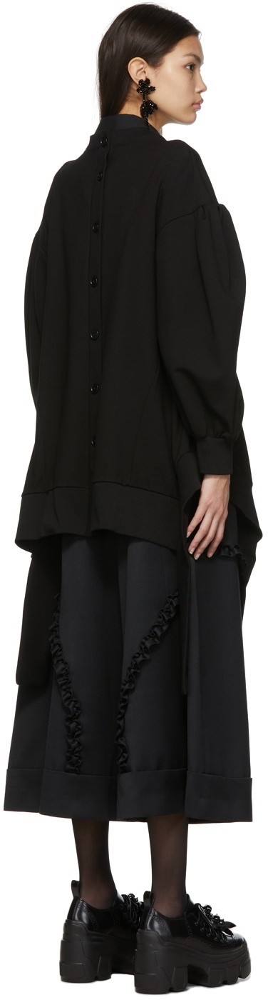 Simone Rocha Black Button Back Sweatshirt, size L… - image 11