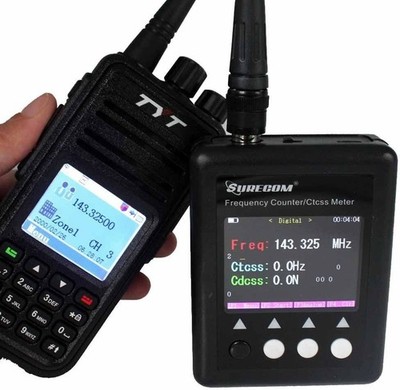 SF401 plus 27Mhz-3000Mhz Radio Portable Frequency Counter Meter with CTCCSS DCS