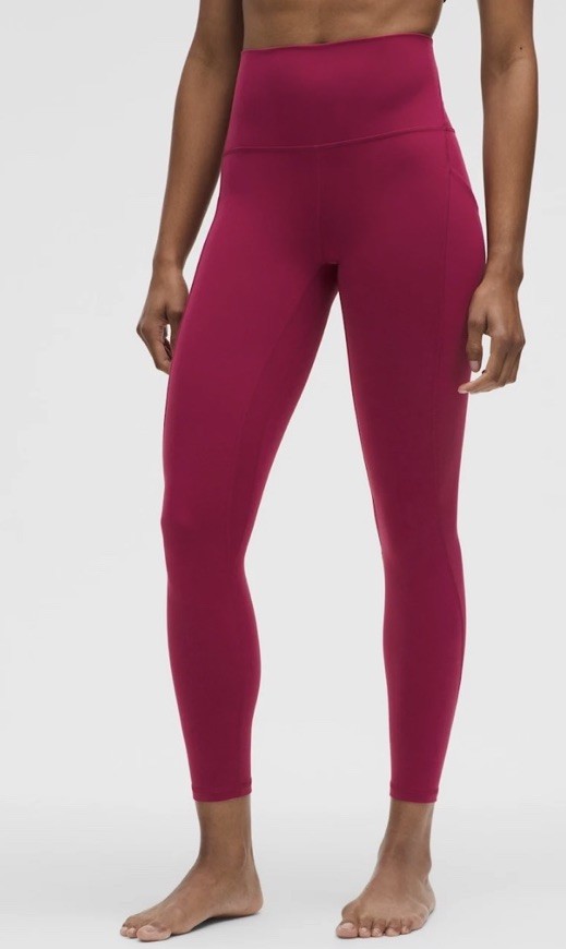 "LULULEMON- Align High-Rise Pant 25\" Magenta Smoke Size 4 NWT"