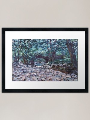Stream into Loch Lomond Framed Art  Framed Wall Art Poster Canvas Print Picture
