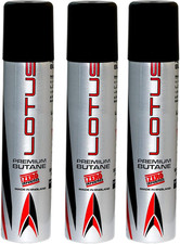 Lotus 99.99 Pure 90 Ml Butane Lighter Fuel Gas Refill 3 - Pack