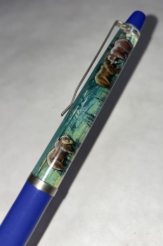 Vintage Eskesen Grizzlybär North American Wildlife Floaty Pen Made in Denmark - Bild 8 von 9