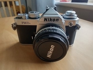Nikon FM3A Silver 50mm f/1.8 AI S Lens Kit No Reserve Auction Very Good