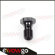 US STOCK Banjo Bolt M14 x 1.25mm Brake Fuel Oil Banjo Bolt Fitting Adapter Black