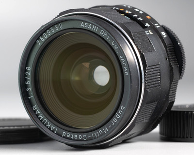 Asahi Pentax SMC Super Multi Coated Takumar 28mm f/3.5 M42 Mount Near Mint Japan