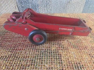 Vintage 50's McCormick-Deering Tractor Spreader Steel Metal Toy Trailer USA