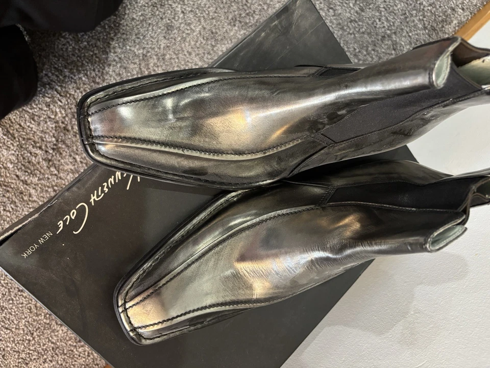 Kenneth Cole New York Mix Match LE - Plateado/Negro 9,5 M. Nuevo en Caja Foto 3 de 4