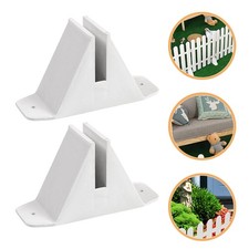 6 Pcs Standing Fence Post Base Plastic Supports For Garden Fence Panels