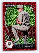 2021 Panini Prizm Draft Picks #PDP110 Luke Murphy Red Velocity Prizm