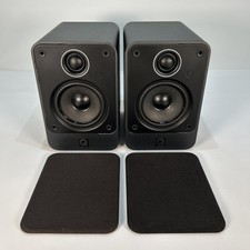 Q Acoustics 2010 Bookshelf Speakers Pair Black 15-75W 2way Reflex 6Ohms