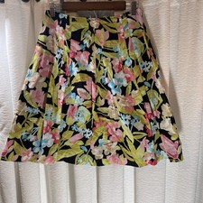 Talbots Women s Floral Skirt Sz 6 Flowy