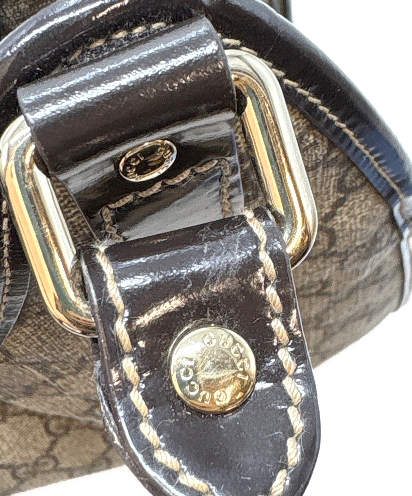 GUCCI Brown Handbag Leather Italy Model 203494 SN2600 thumbnail 18