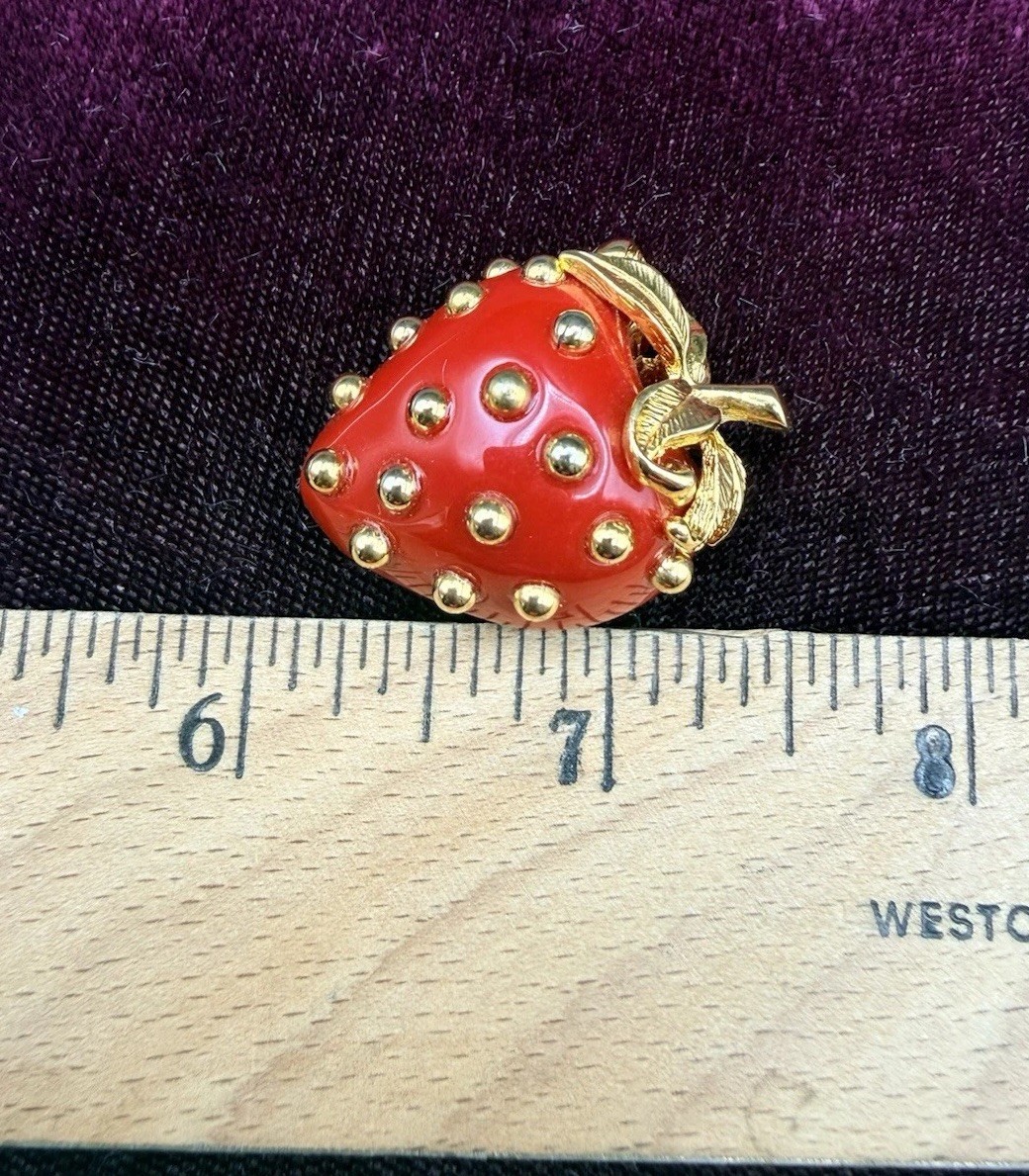 KJL Kenneth J Lane Enamel Strawberry Pendant Char… - image 5