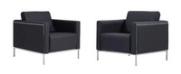 Sessel 1-Sitzer Modern Leder Polster Design Couch Luxus Sitzer MöBel