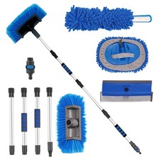 72 Car Wash Brush with Long Handle, On/Off Switch for Car Truck Boat Washing