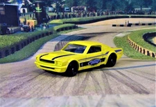 1965 1966 Ford Mustang Fastback Racing Drift Performance Model 1/64 Scale E1