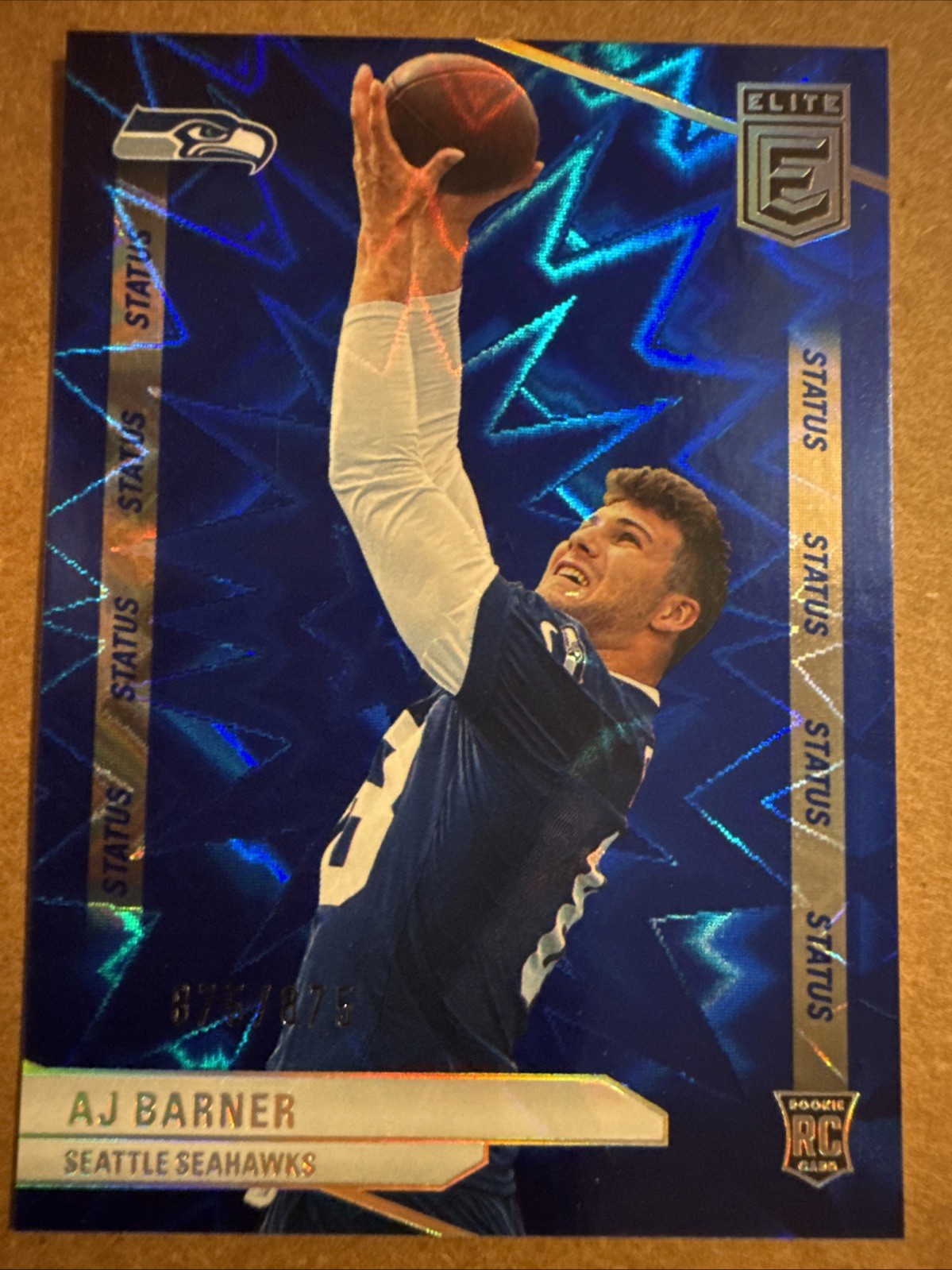 AJ Barner Panini Donruss Elite #132 Status Explosion