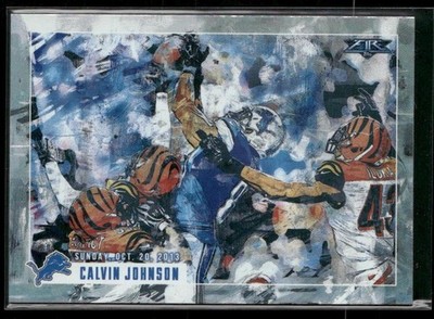 2015 Topps Fire #TT-CJ Calvin Johnson Transcendent Touchdowns