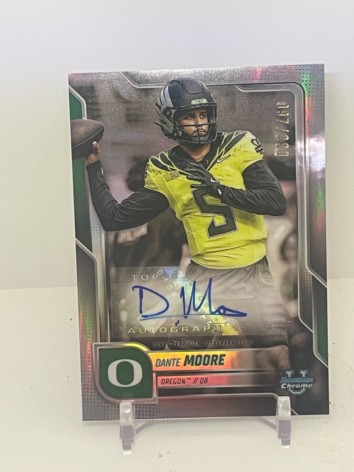 2025 Bowman U Chrome - Prospect Autographs Dante Moore #BCA-DAM Refractor /299