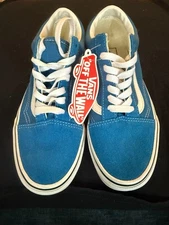 Vans Old Skool Women’s Size 6.5 – Teal Blue Suede & Canvas – Brand New with Tag