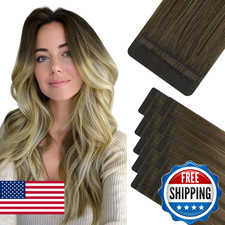 HOTBANANA Invisi Edge Tape in Hair Extensions Human Hair, 14inch 50g 10pcs Invis