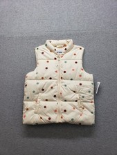 Old Navy Girl Quilted Vest 5T Multicolor Mock Collar Full Zip Sleeveless Warmer