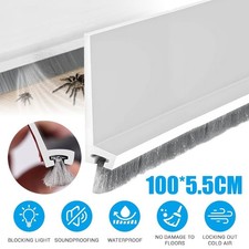 Door Seal 1M Door Gate Bottom Brush Sealing Easy Install Multipurpose for Doors