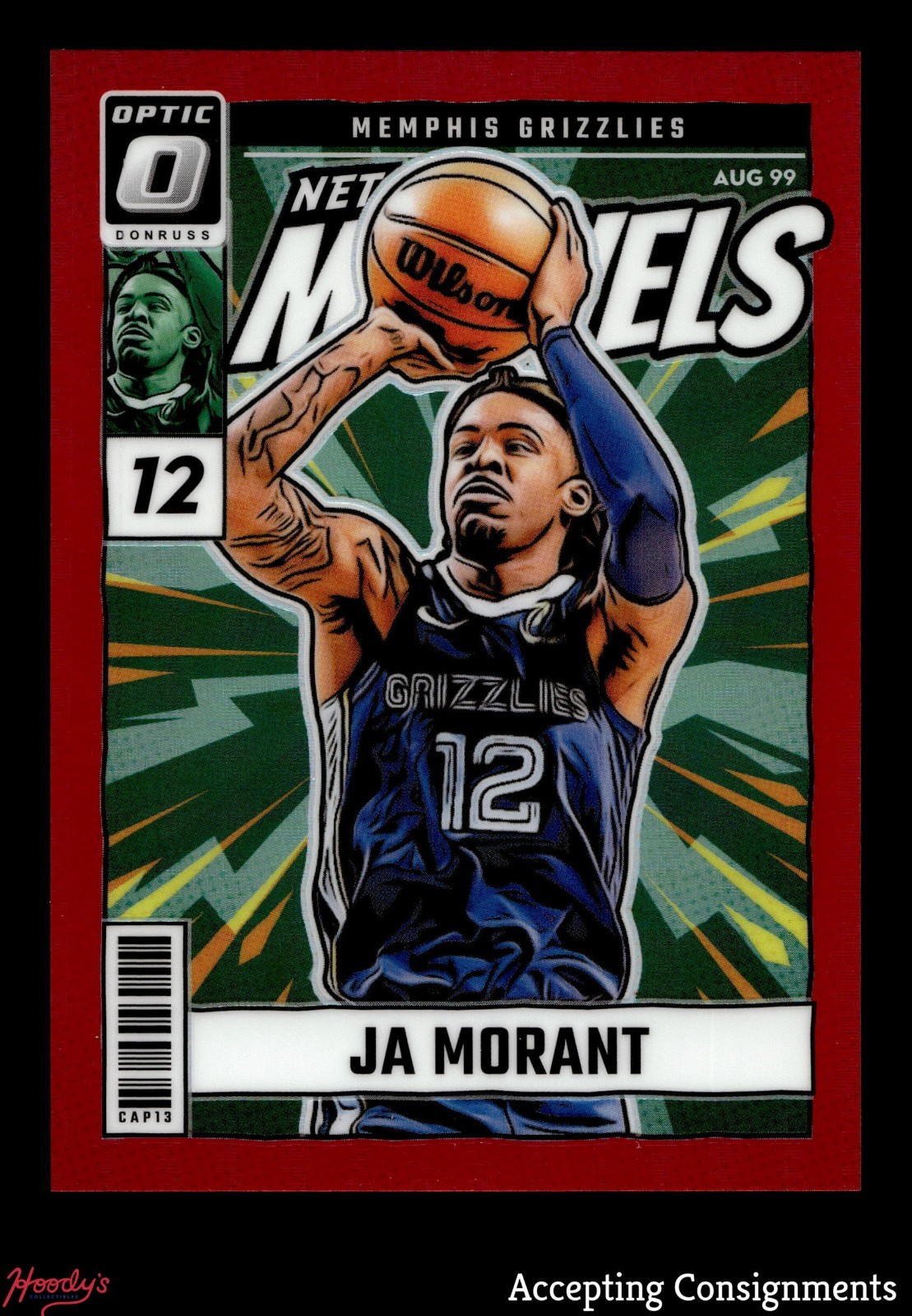 2024-25 Donruss Optic Net Marvels Red #10 Ja Morant GRIZZLIES 55/99