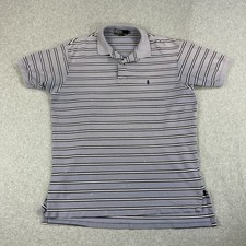 Vintage 90s Polo Ralph Lauren Shirt Adult Large Striped Made in USA *Distressed*