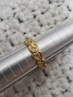 Heart Ring Gold Tone Avon 1992 Vintage Ring Size 7.25 Costume Jewelry