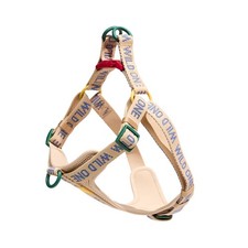 Wild One Adjustable Cushioned Step-In Dog Harness, Retro Tan Colorblock, Large