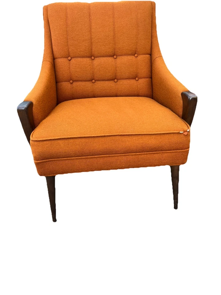 Vintage Mid Century modern mcm  Lounge arm Chair Kroehler blue - Image 4 of 4