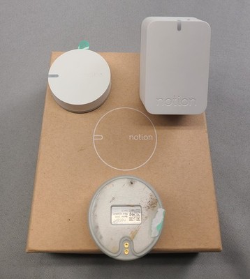Notion Smart Home Monitoring System 1 sensor/1 bridge plug) Extra used sensor