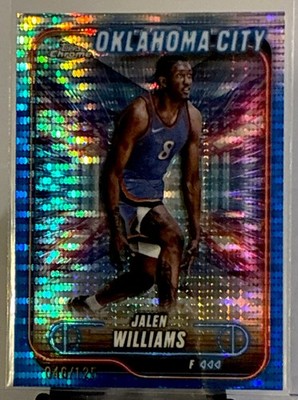 2024-25 Topps Chrome Basketball Jalen Williams Blue Pulsar 46/125 OKC Champions