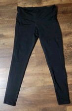 Womens Black Champion Athletic Leggings With Pockets Size M