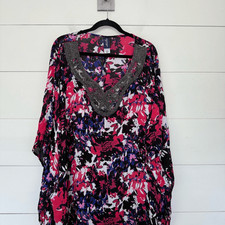 Swimsuits for All Women s 22/24 Patterned Swim Cover Up Beach Pool Summer