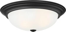 Designers Fountain 1257S-MB-W Decorative Flush Mount Satin Platinum