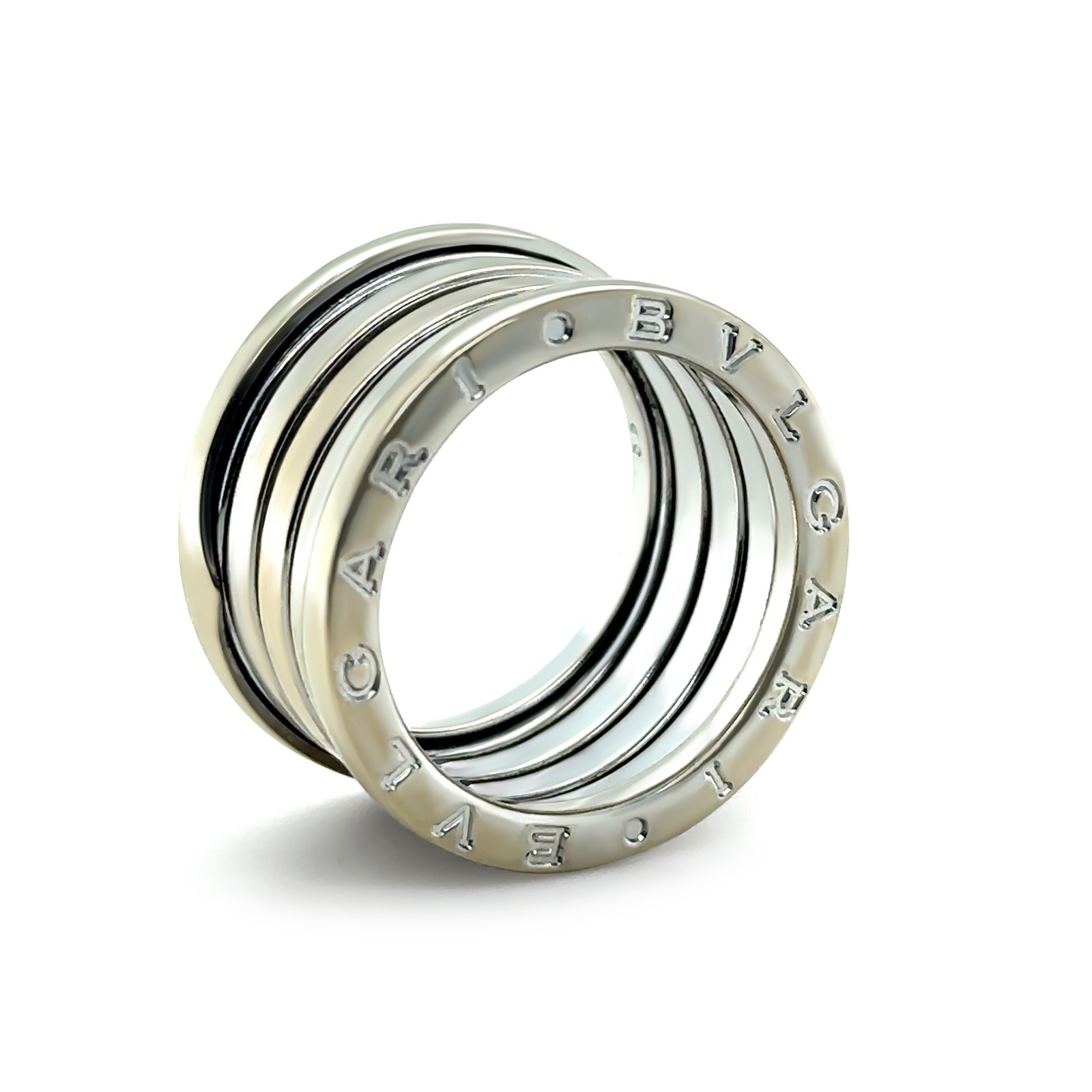 Authentic Bvlgari B.zero1 18ct White Gold 4-Band Ring 12.78g RRP $5,950*
