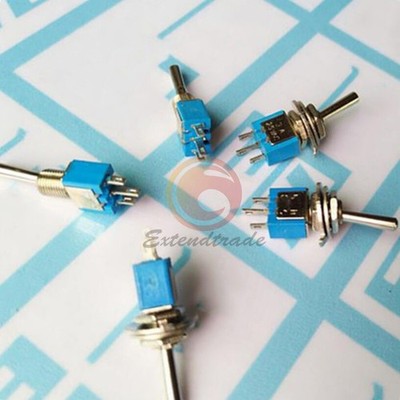 New 5Pcs AC ON/OFF SPDT 2 Position Latching Toggle Switch LW *hh