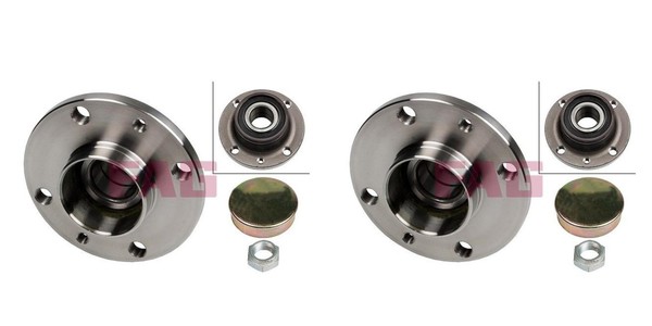 FAG 2X Radnabe Radlagersatz Hinterachse FüR Fiat 500 Ford KA Mito 312 312-image
