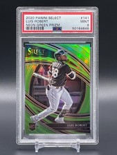2020 Panini Select - Luis Robert - Neon Green Prizm RC /99 - PSA 9