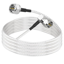 F Type Coaxial Right Angle Connector Cable,90  Angled to Straight F Type Male RG