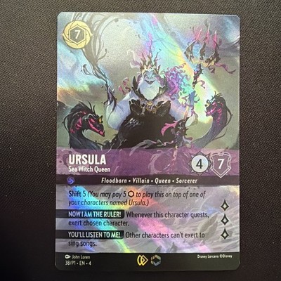Ursula - Sea Witch Queen (Store Championship) 38 Disney Lorcana Promo Cards Holo