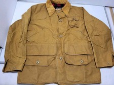Vintage 60s Red Head Hunting Jacket Mens Medium Duck Canvas Field Coat Brown