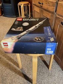 New LEGO Ideas NASA Apollo Saturn V.  21309  RETIRED. Box shows slight wear.